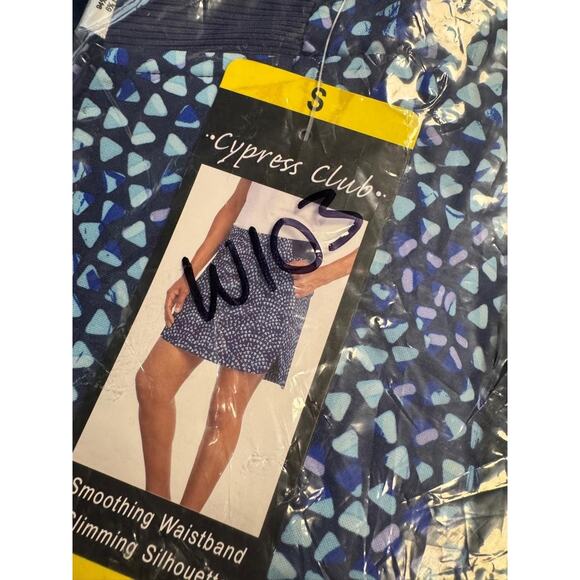 NWT Cypress Club Skort Small Blue Depths Print Pull-On Waistband W103 - Picture 5 of 5
